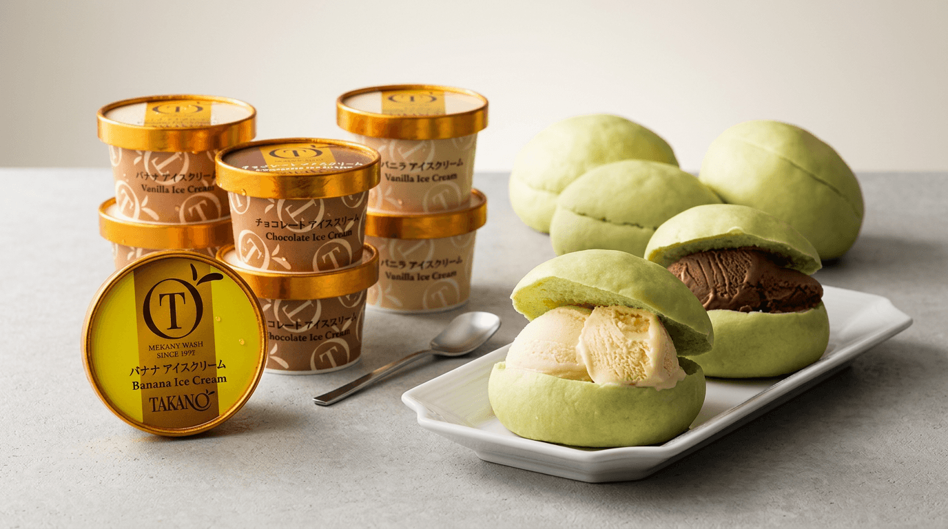 温めて挟む新感覚スイーツ — 新宿高野のメロンパンアイスの実力は?