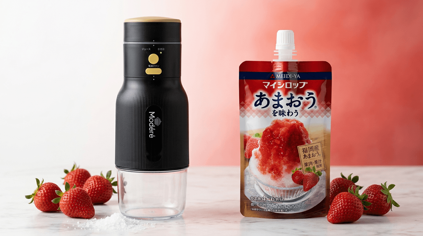 コードレスかき氷器+本格シロップで外かき氷 — ラヴィット!優勝コンビの実力は?