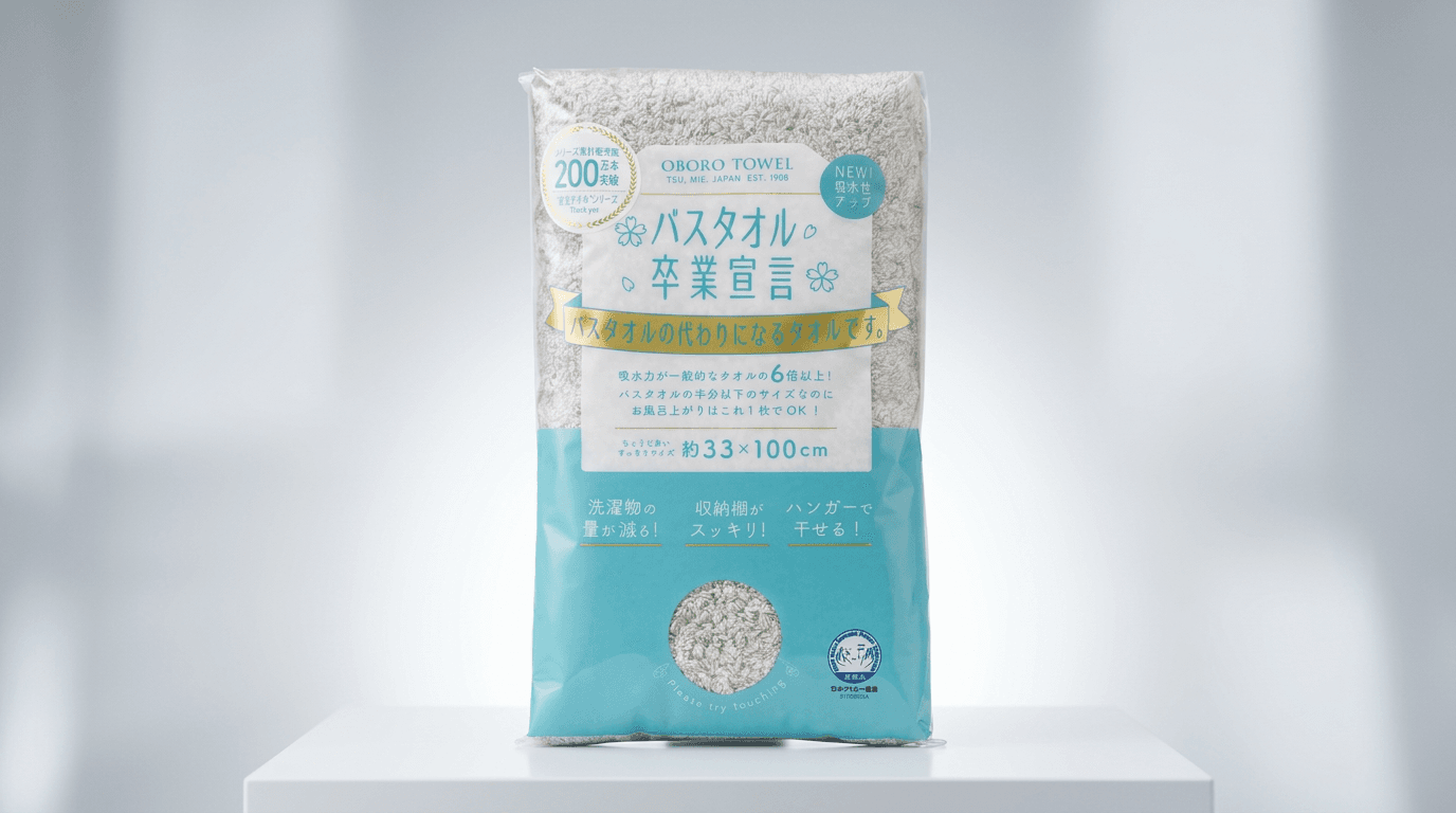 小さいのに拭ける不思議 — おぼろタオル「バスタオル卒業宣言」の実力を検証